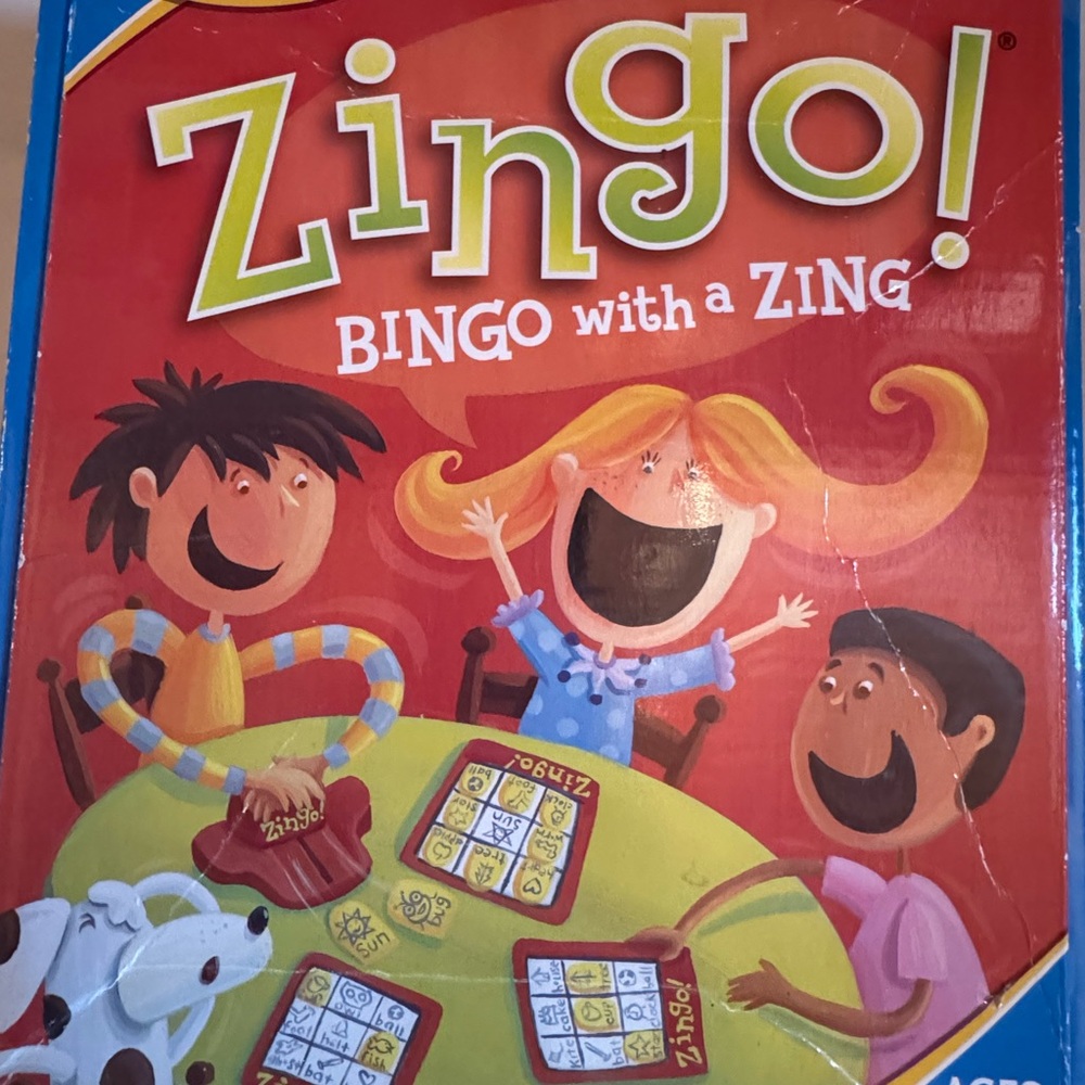 Hasbro Zingo! Bingo Game - Red and Yellow